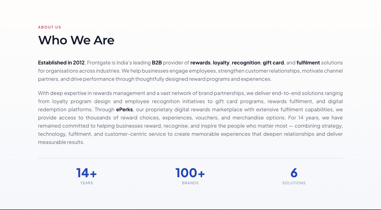 The Frontgate homepage (part 2)
