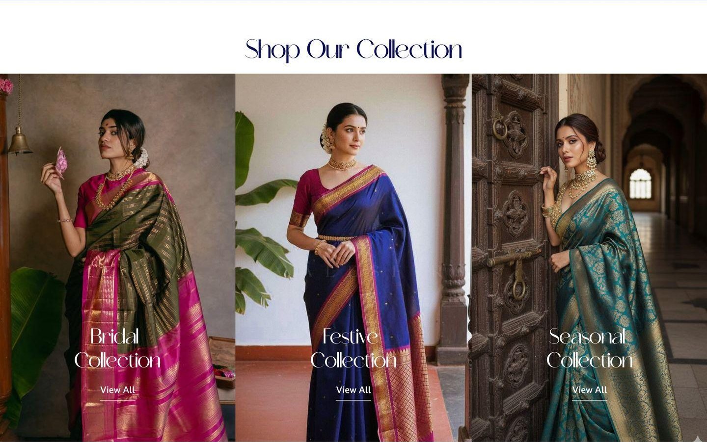Shop our collection: Bridal, Festive and Seasonal