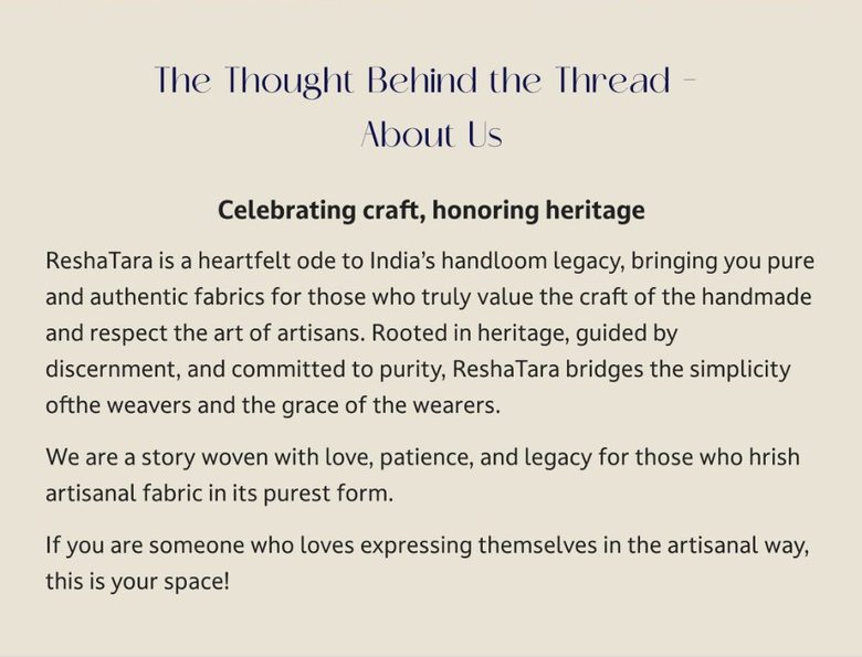 The Thought Behind the Thread: About Us